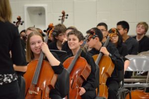 children cello laughing emotional